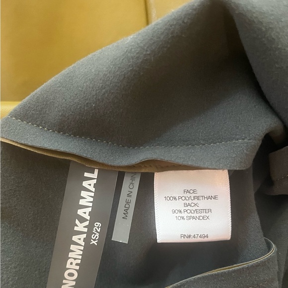 NWT Norma Kamlai Vegan Leather Spat Legging in “Woods” - size XS - Picture 4 of 7